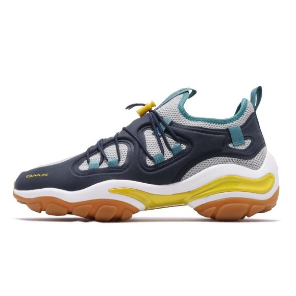 Reebok Mens DMX Series 2000 Navy Running Shoes Sneakers - Picture 3 of 5